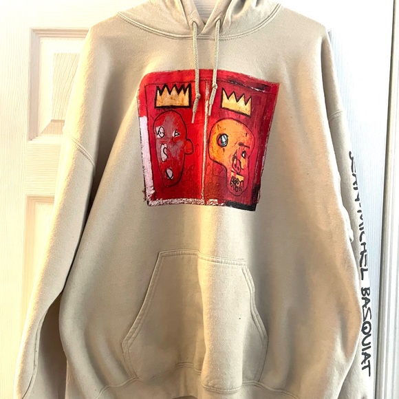 Other - Basquiat Hoodie with Red Artwork
